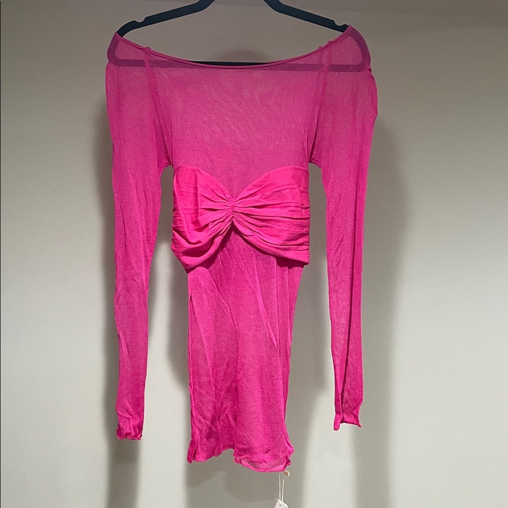 Pink Off-Shoulder top